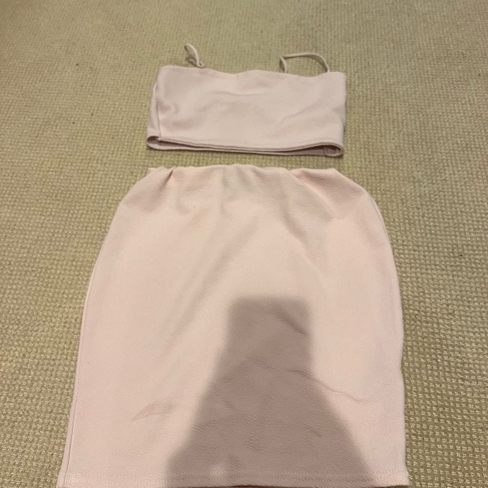 pink two piece set